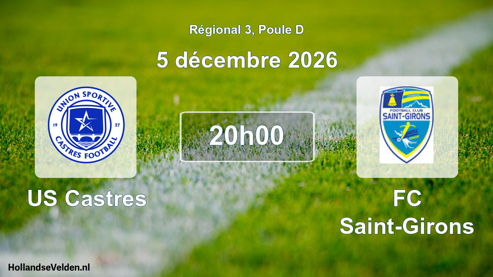Scheduled Match: US Castres - FC Saint-Girons (5 December 2026)