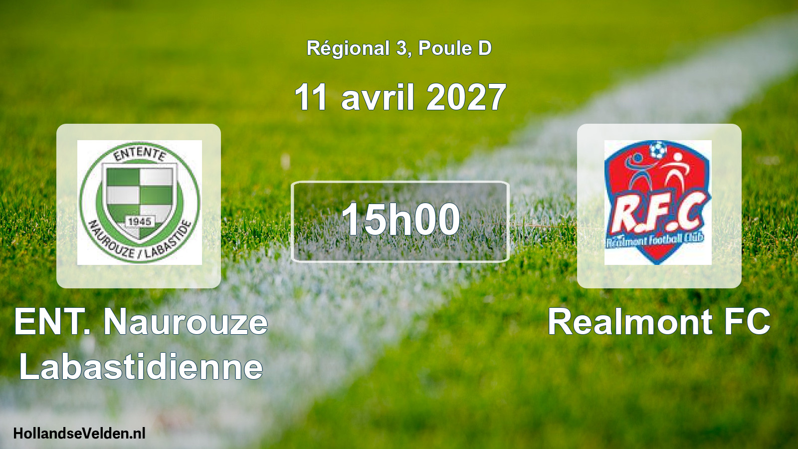 Scheduled Match: ENT. Naurouze Labastidienne - Realmont FC (11 April 2027)