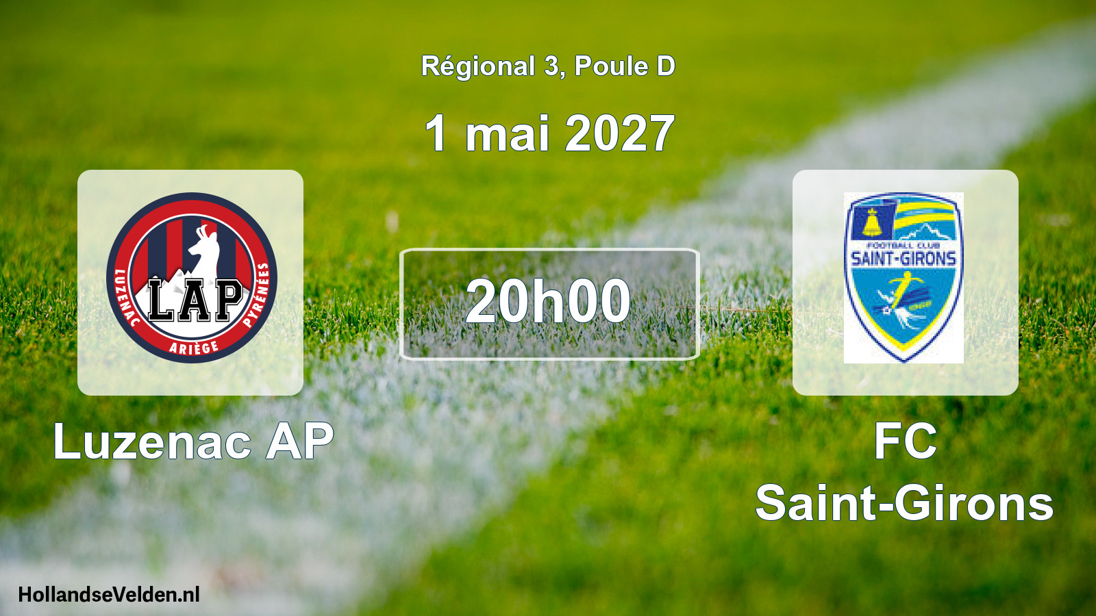 Match programmé: Luzenac AP - FC Saint-Girons (1 mai 2027)
