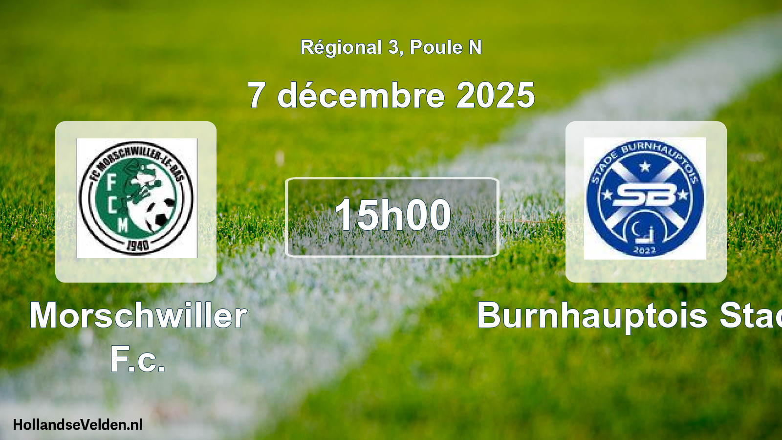 Scheduled Match: Morschwiller F.c. - Burnhauptois Stade (7 December 2025)