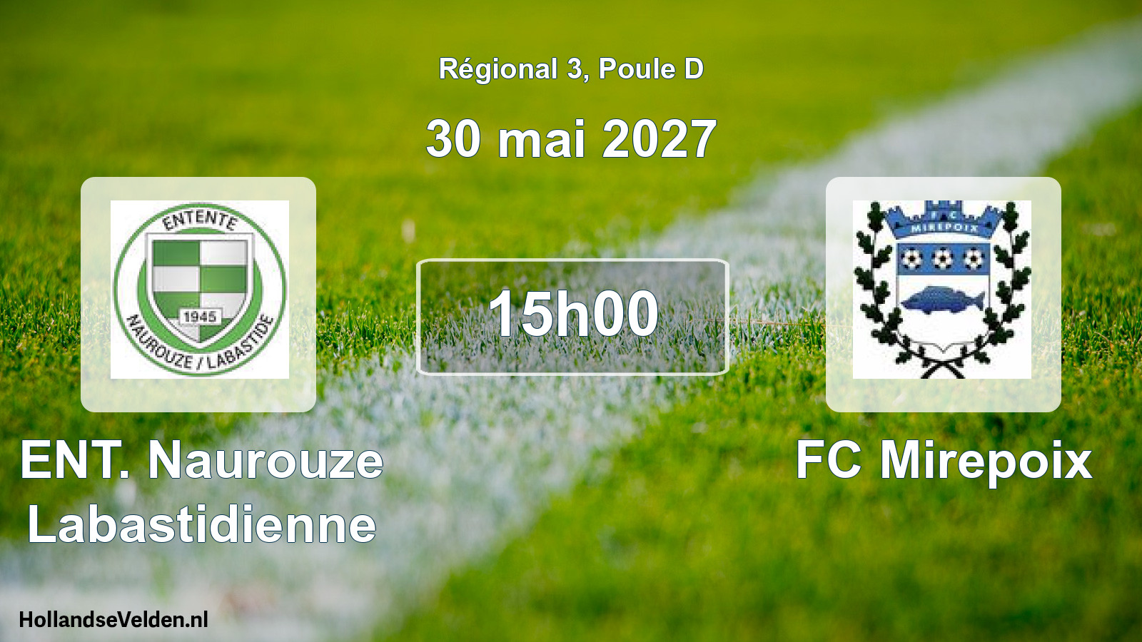 Match programmé: ENT. Naurouze Labastidienne - FC Mirepoix (30 mai 2027)