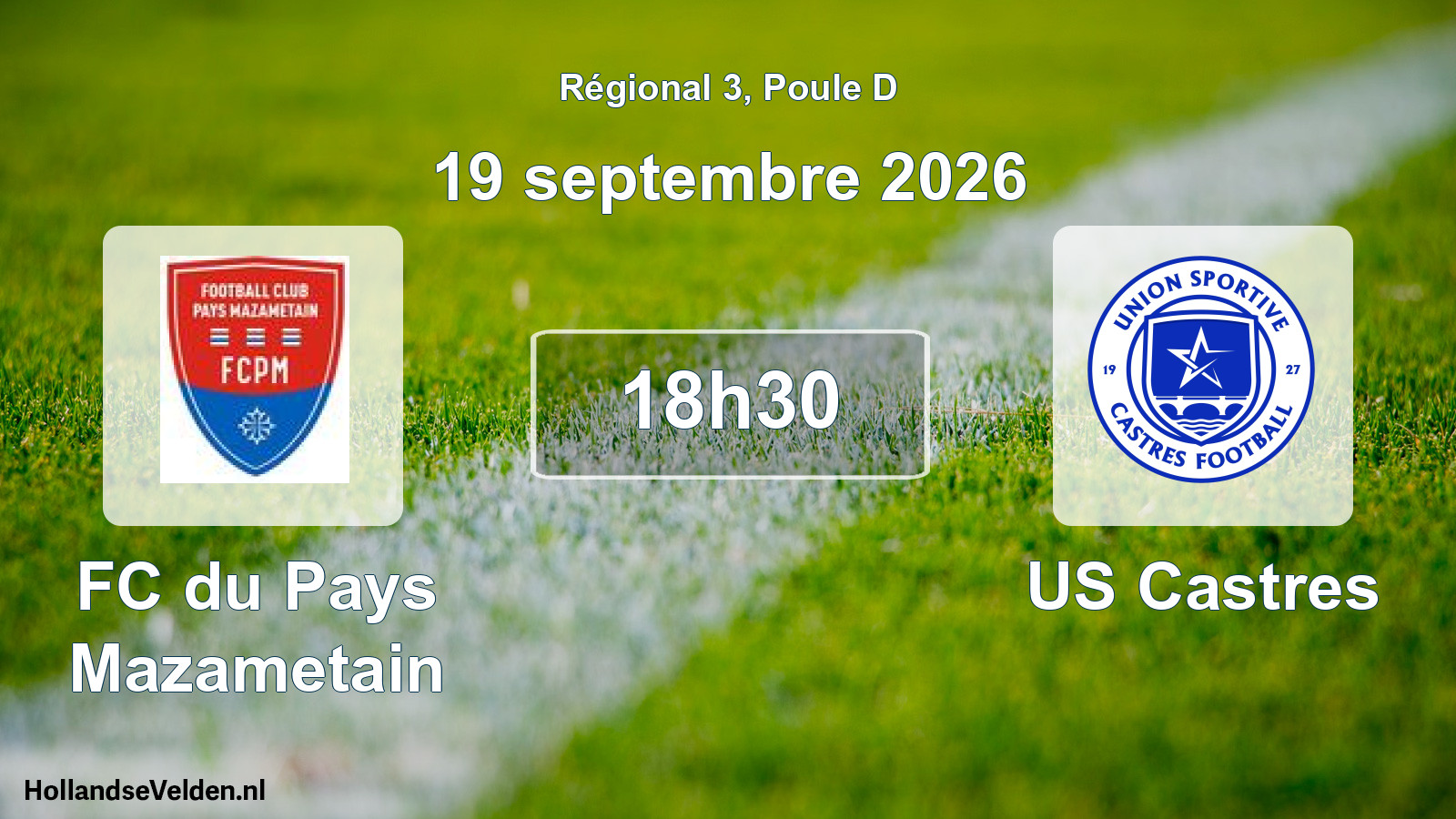 Scheduled Match: FC du Pays Mazametain - US Castres (19 September 2026)