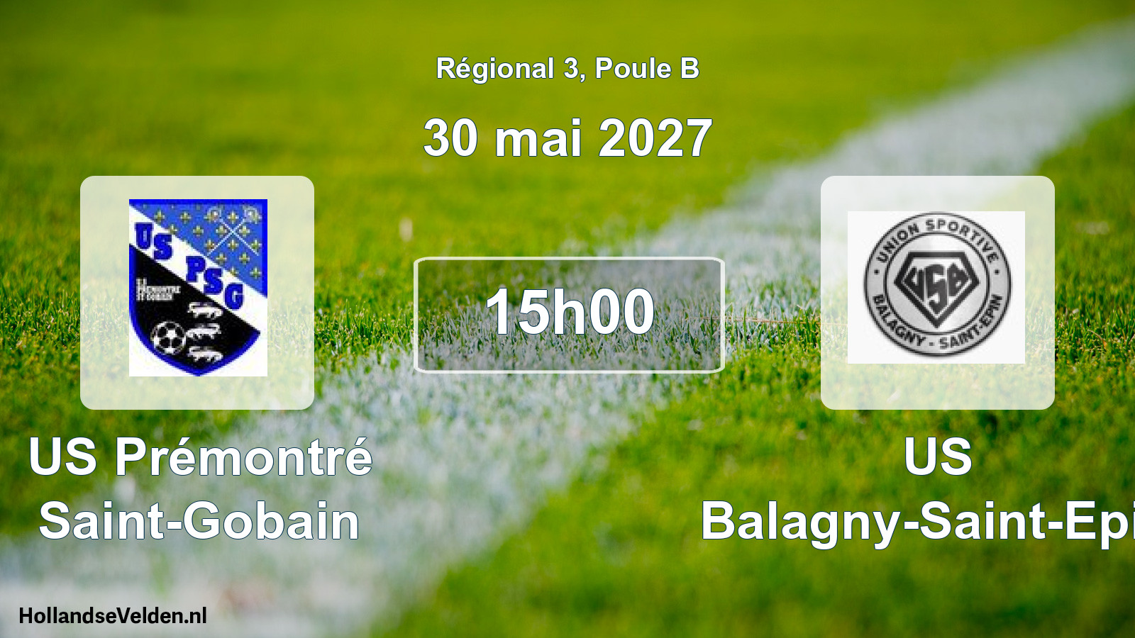 Match programmé: US Prémontré Saint-Gobain - US Balagny-Saint-Epin (30 mai 2027)