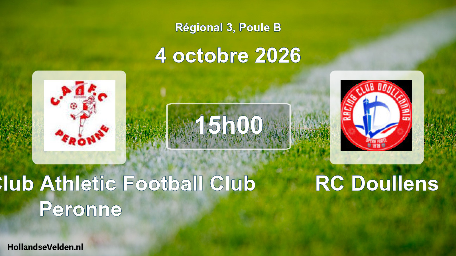 Scheduled Match: Entente Club Athletic Football Club Peronne - RC Doullens (4 October 2026)