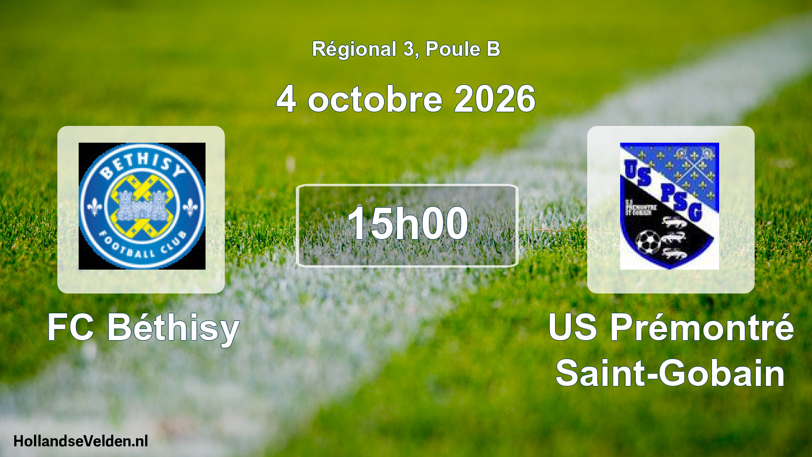 Scheduled Match: FC Béthisy - US Prémontré Saint-Gobain (4 October 2026)