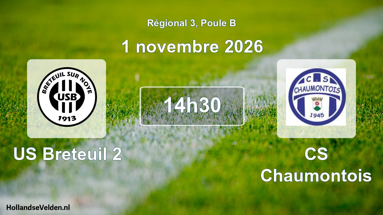 Scheduled Match: US Breteuil 2 - CS Chaumontois (1 November 2026)