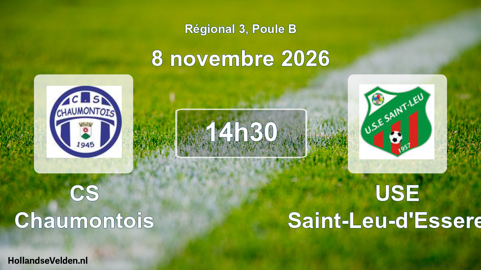 Match programmé: CS Chaumontois - USE Saint-Leu-d'Esserent (8 novembre 2026)