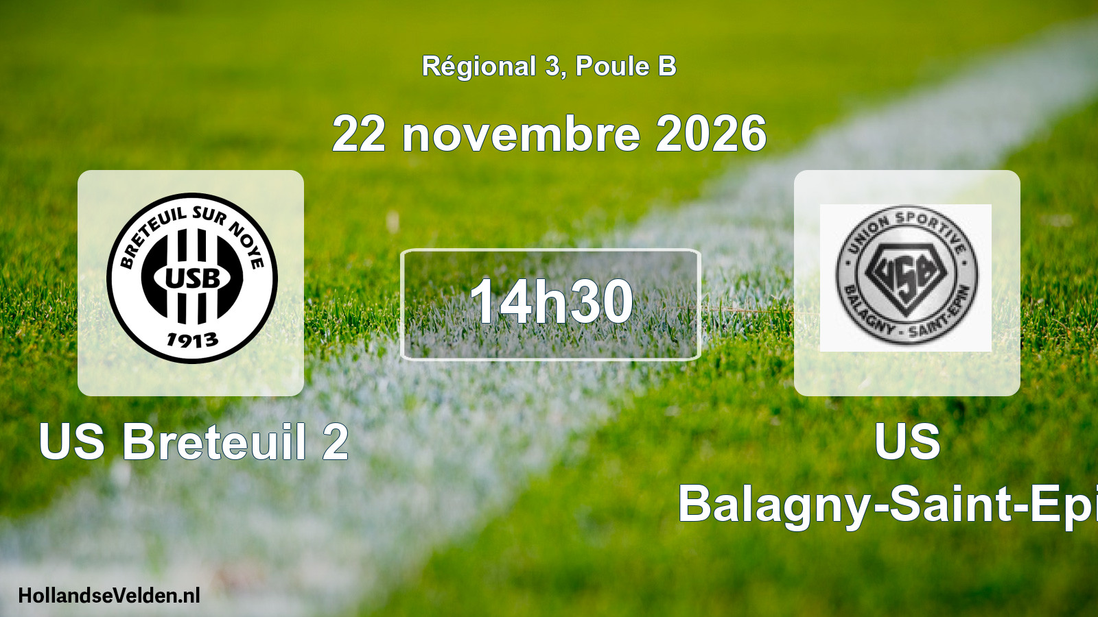 Scheduled Match: US Breteuil 2 - US Balagny-Saint-Epin (22 November 2026)