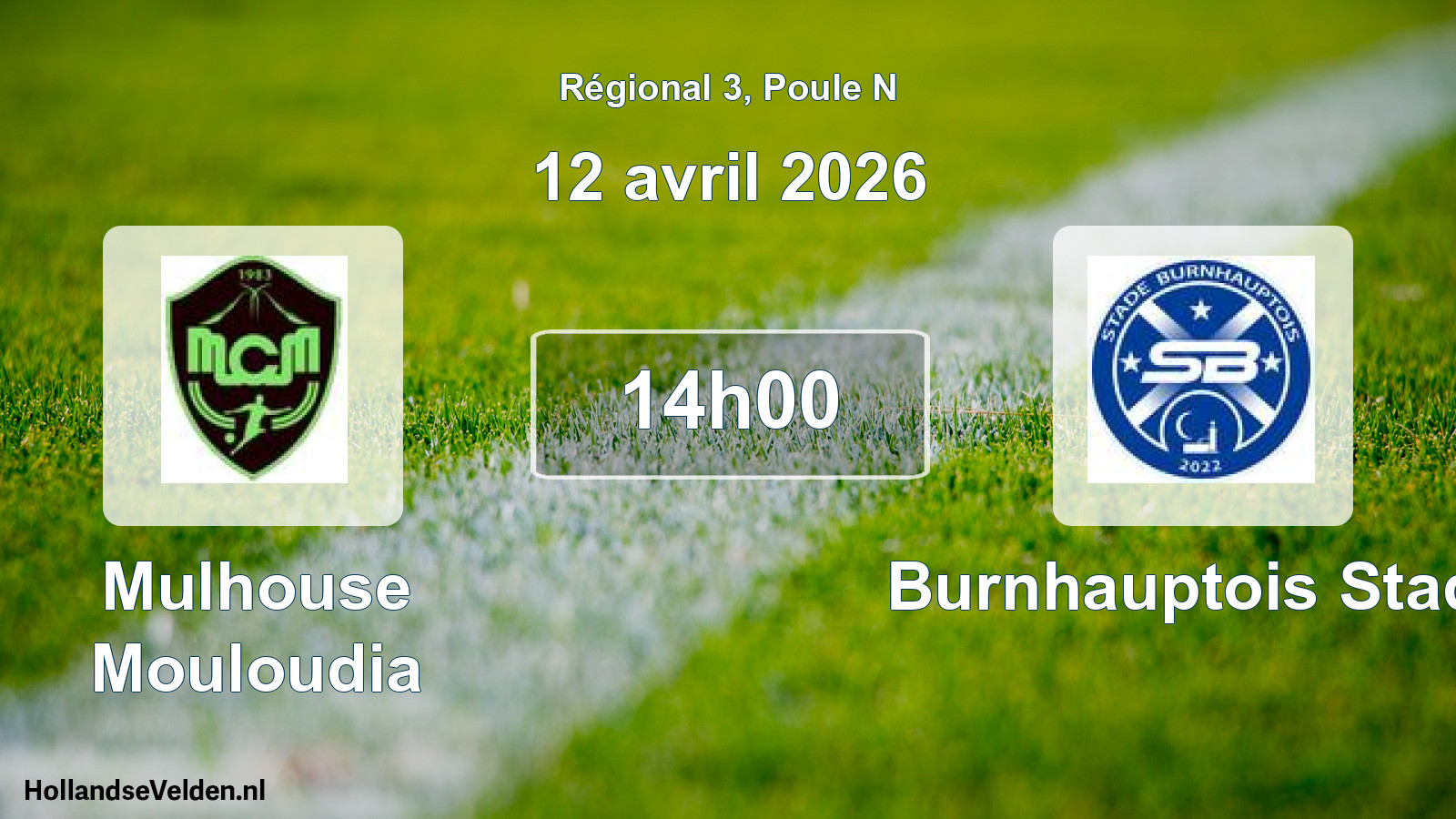 Geplande wedstrijd: Mulhouse Mouloudia - Burnhauptois Stade (12 avril 2026)