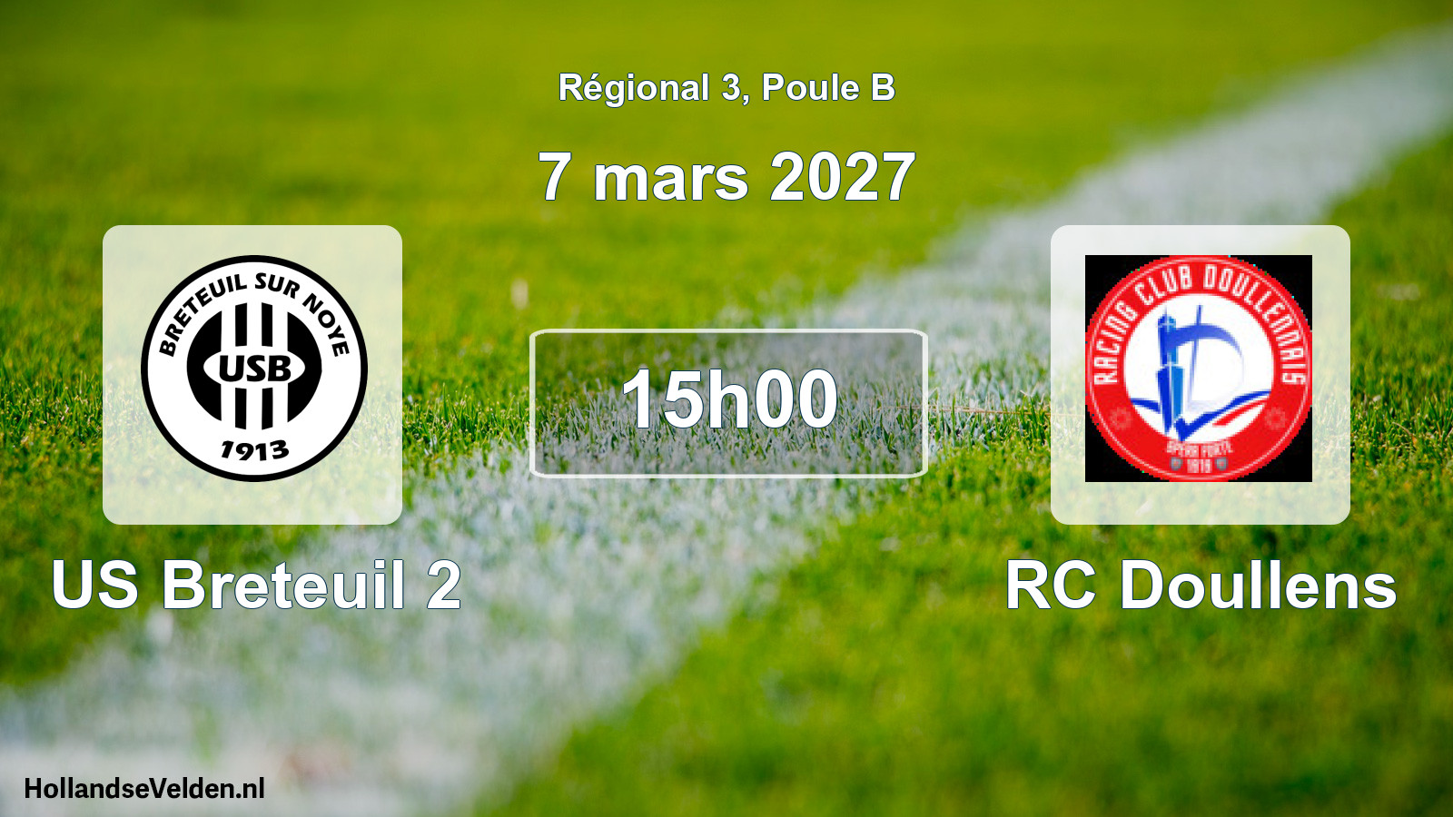 Scheduled Match: US Breteuil 2 - RC Doullens (7 March 2027)