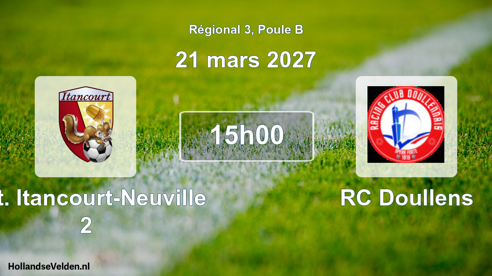 Match programmé: Ent. Itancourt-Neuville 2 - RC Doullens (21 mars 2027)