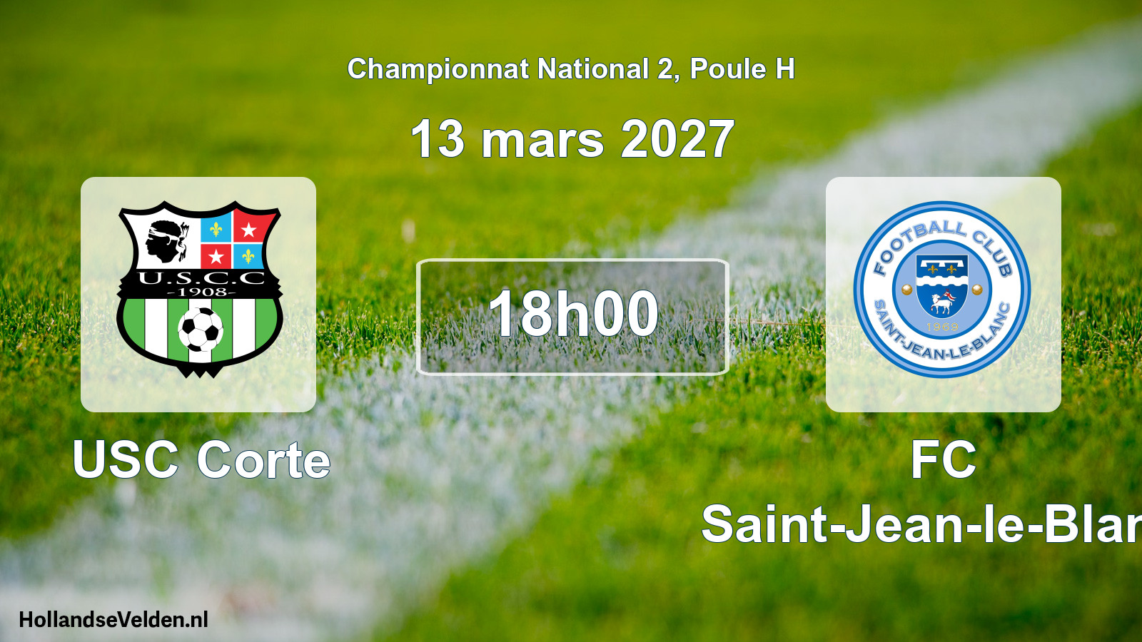 Scheduled Match: USC Corte - FC Saint-Jean-le-Blanc (13 March 2027)