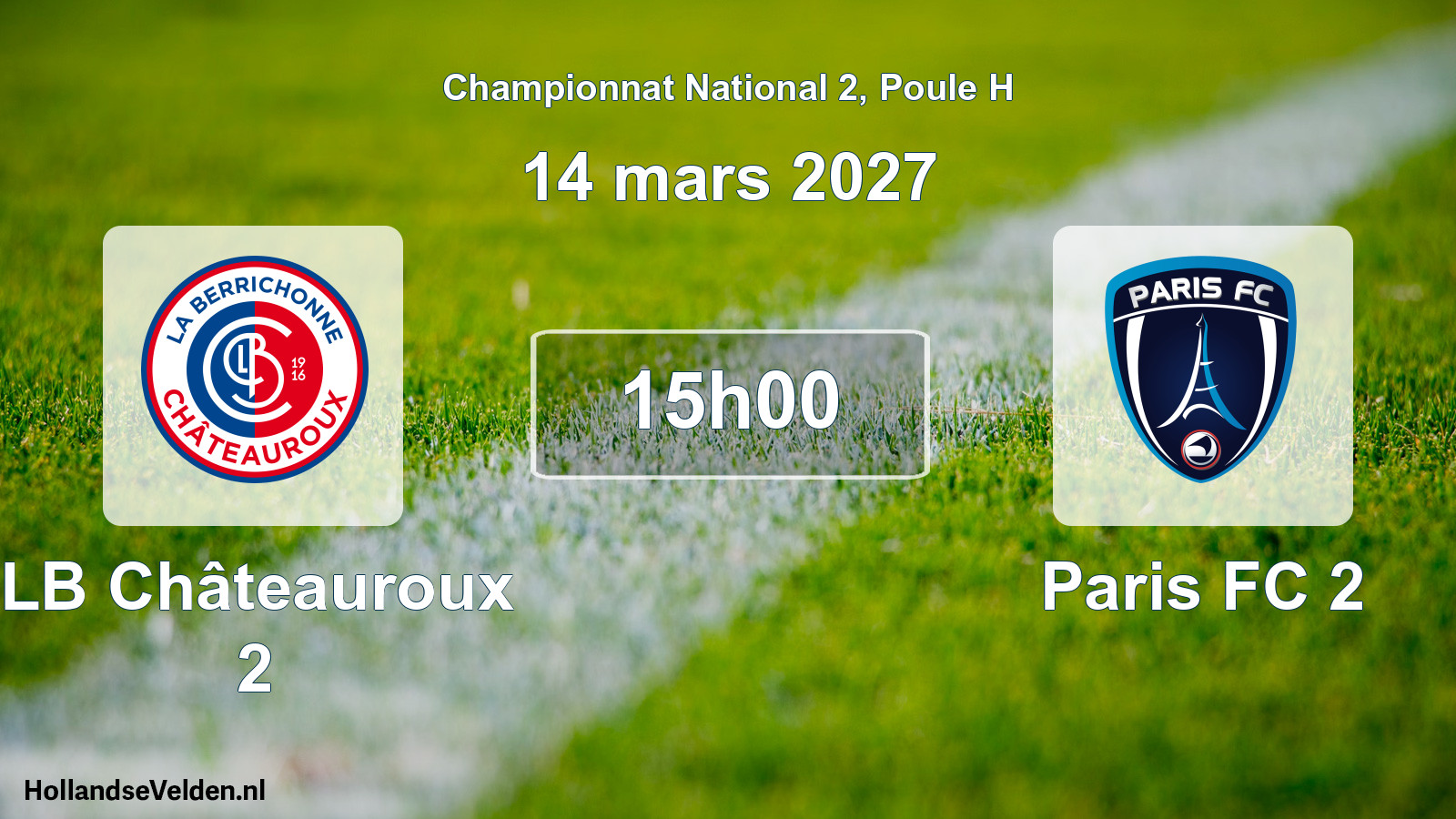Scheduled Match: LB Châteauroux 2 - Paris FC 2 (14 March 2027)