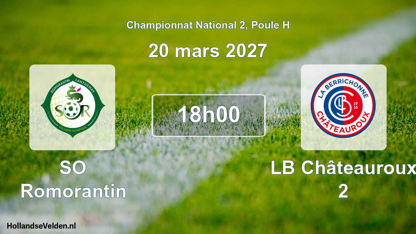 Scheduled Match: SO Romorantin - LB Châteauroux 2 (20 March 2027)