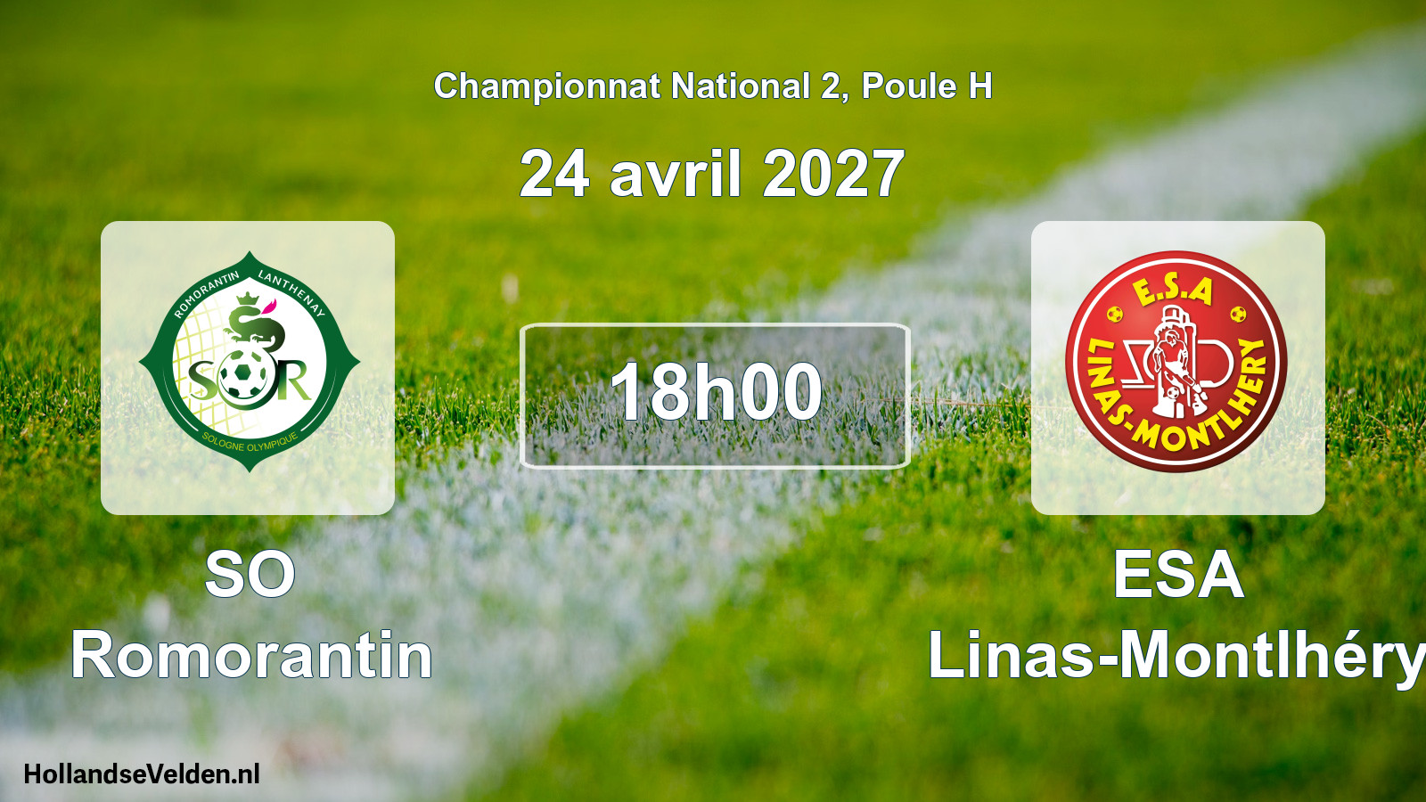 Scheduled Match: SO Romorantin - ESA Linas-Montlhéry (24 April 2027)