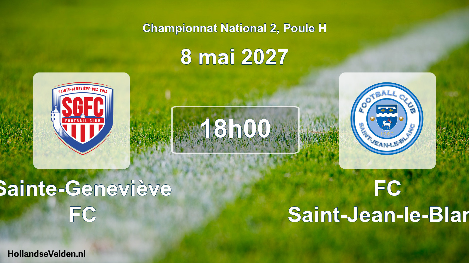 Scheduled Match: Sainte-Geneviève FC - FC Saint-Jean-le-Blanc (8 May 2027)