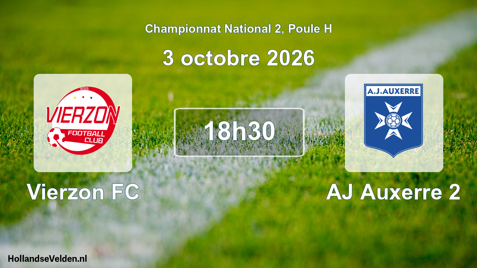 Scheduled Match: Vierzon FC - AJ Auxerre 2 (3 October 2026)