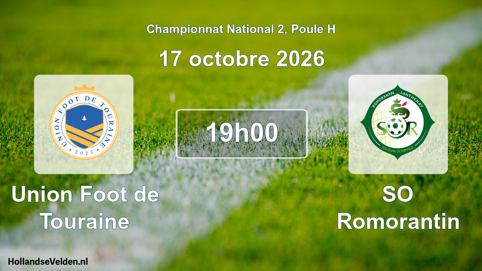 Geplande wedstrijd: Union Foot de Touraine - SO Romorantin (17 oktober 2026)