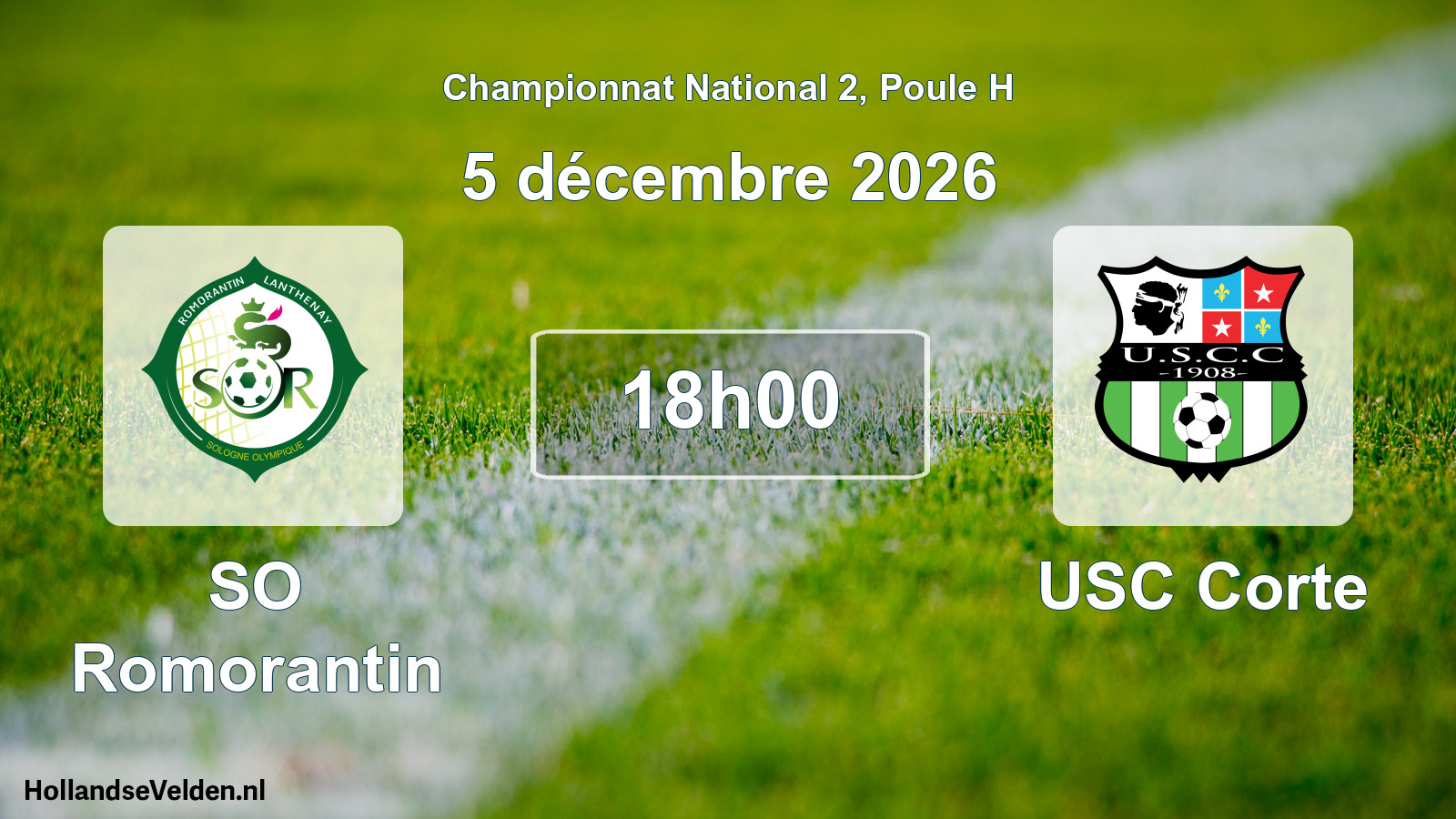 Scheduled Match: SO Romorantin - USC Corte (5 December 2026)