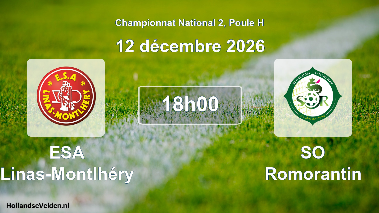 Scheduled Match: ESA Linas-Montlhéry - SO Romorantin (12 December 2026)