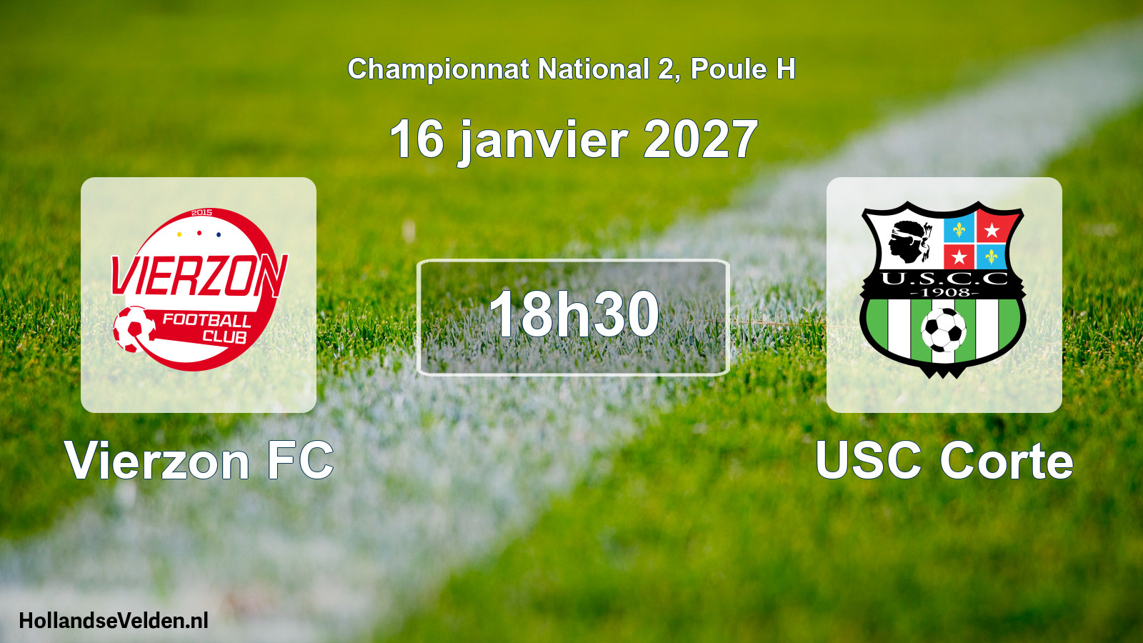 Scheduled Match: Vierzon FC - USC Corte (16 January 2027)