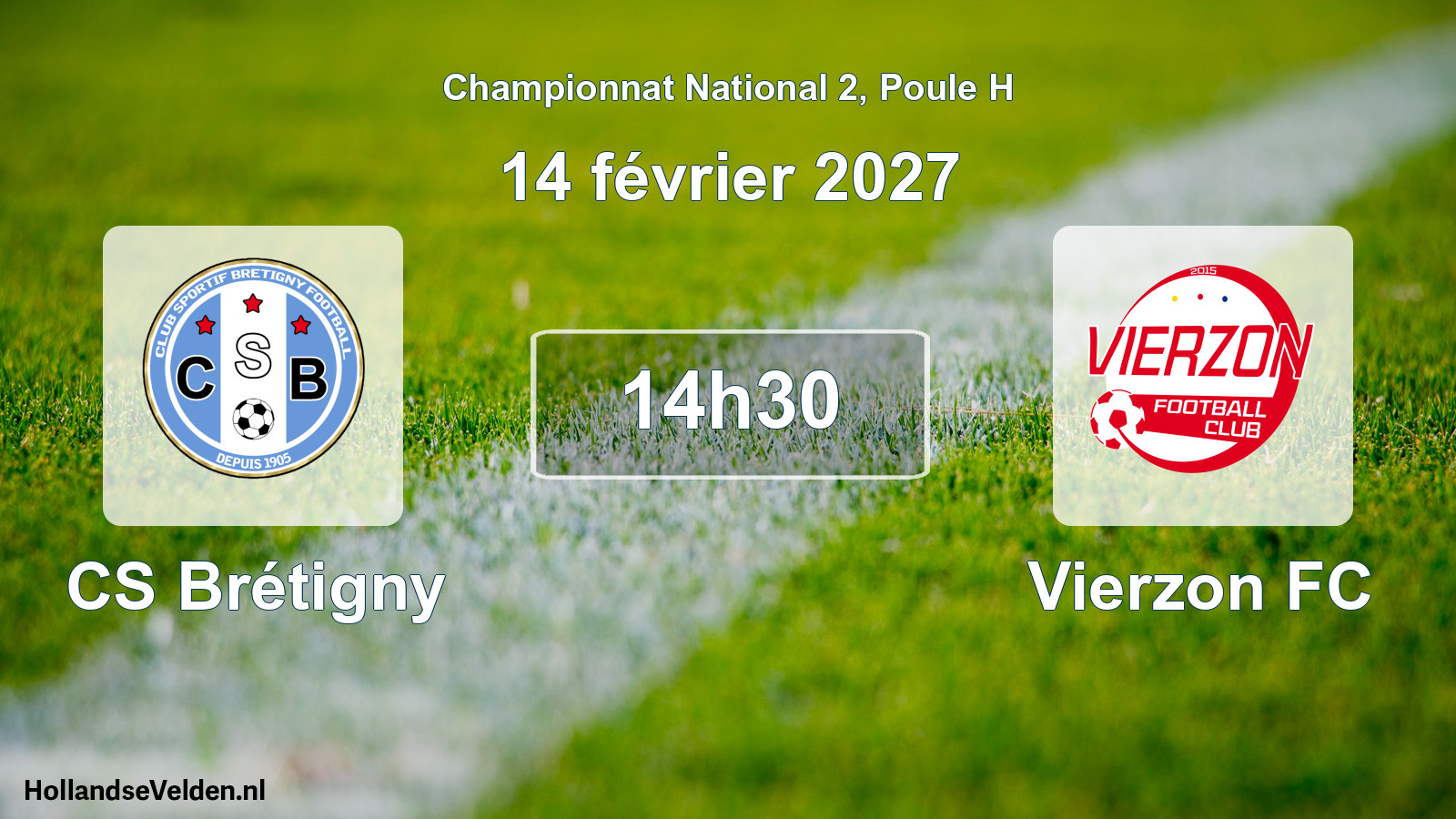 Scheduled Match: CS Brétigny - Vierzon FC (14 February 2027)