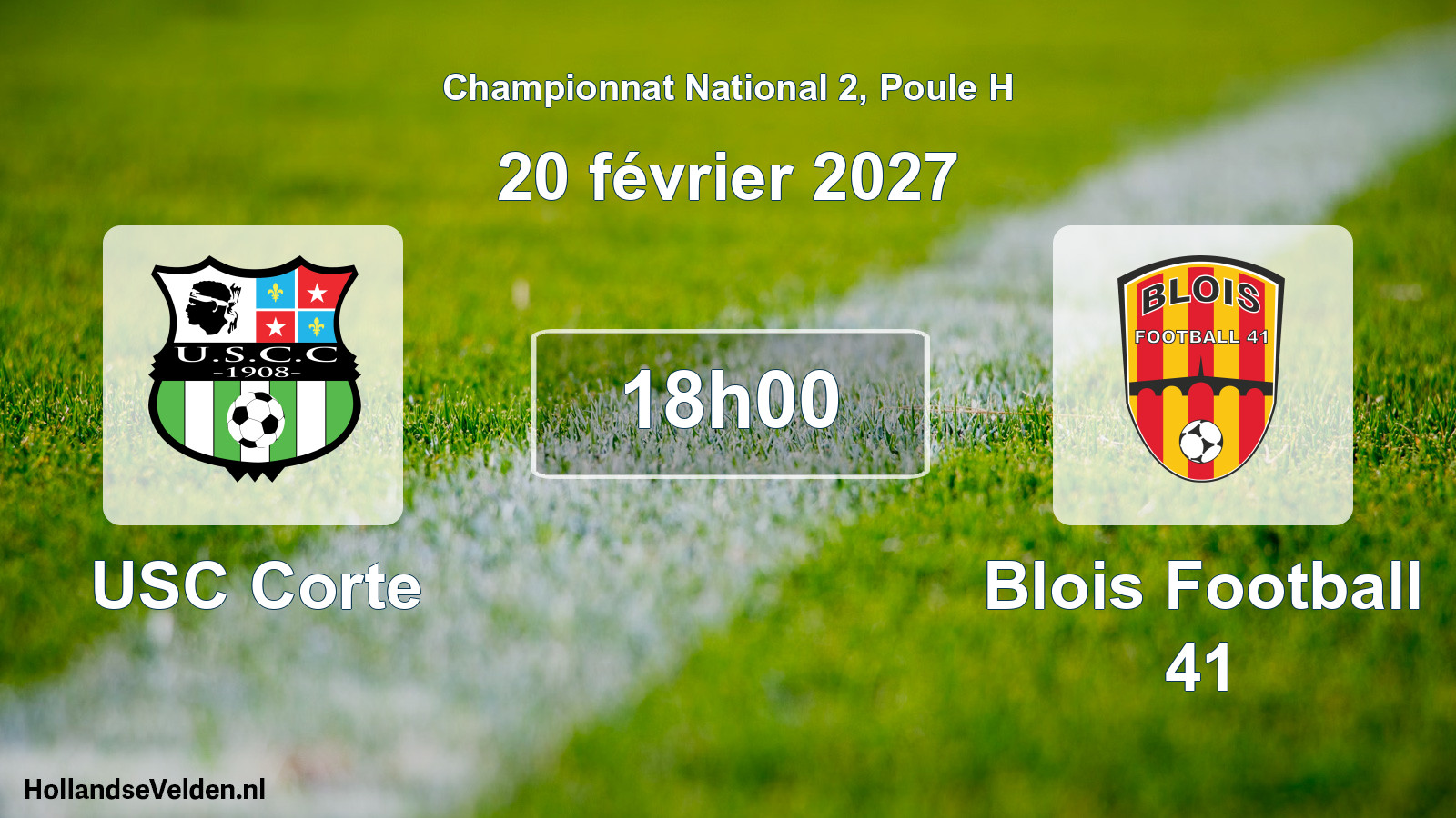 Scheduled Match: USC Corte - Blois Football 41 (20 February 2027)