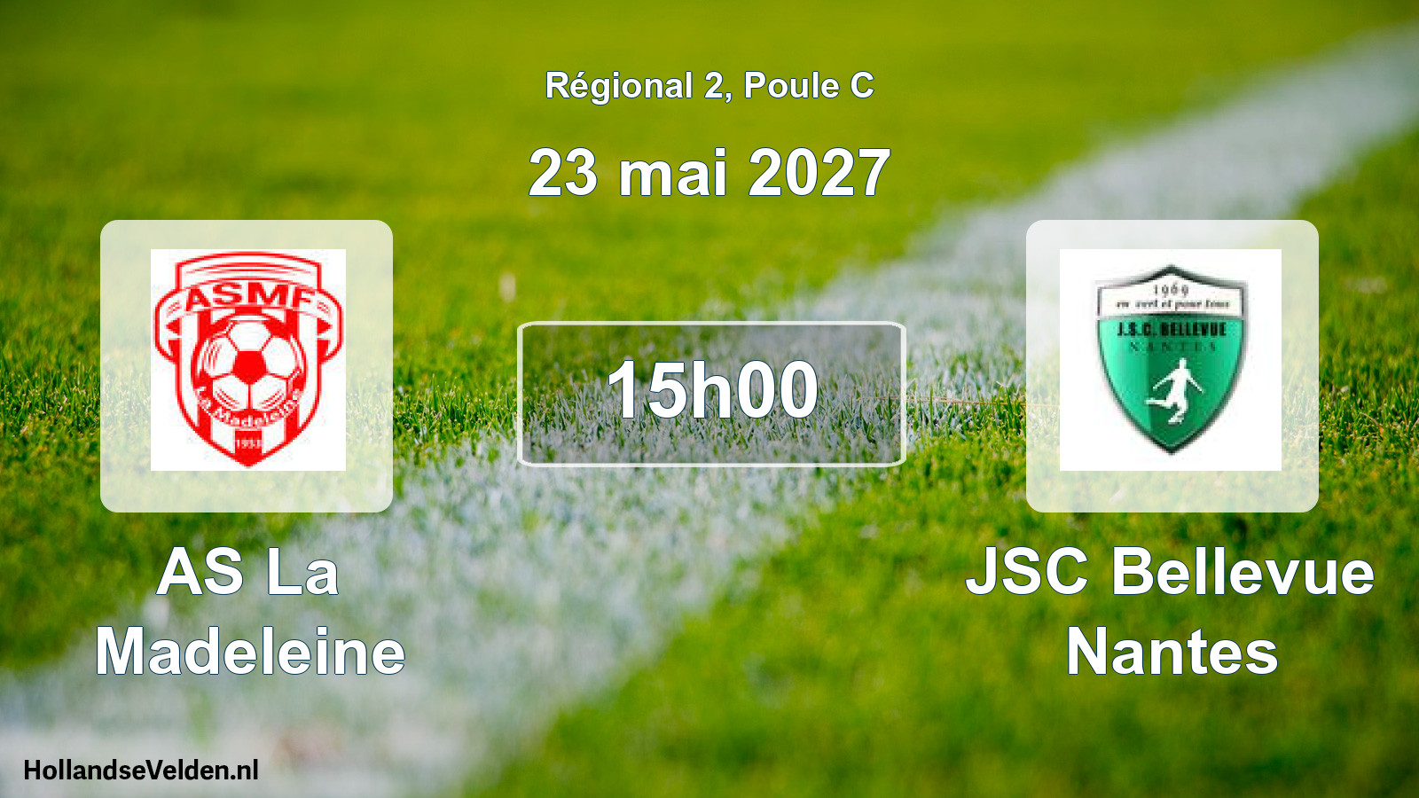 Scheduled Match: AS La Madeleine - JSC Bellevue Nantes (23 May 2027)