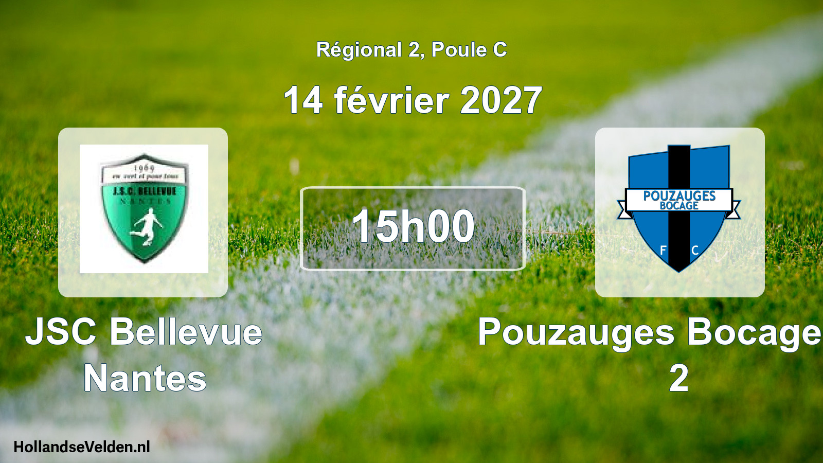 Scheduled Match: JSC Bellevue Nantes - Pouzauges Bocage FC 2 (14 February 2027)