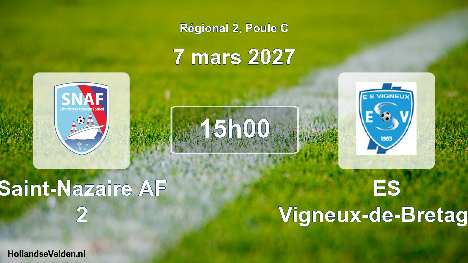 Match programmé: Saint-Nazaire AF 2 - ES Vigneux-de-Bretagne (7 mars 2027)