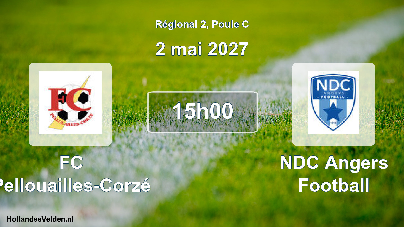 Match programmé: FC Pellouailles-Corzé - NDC Angers Football (2 mai 2027)