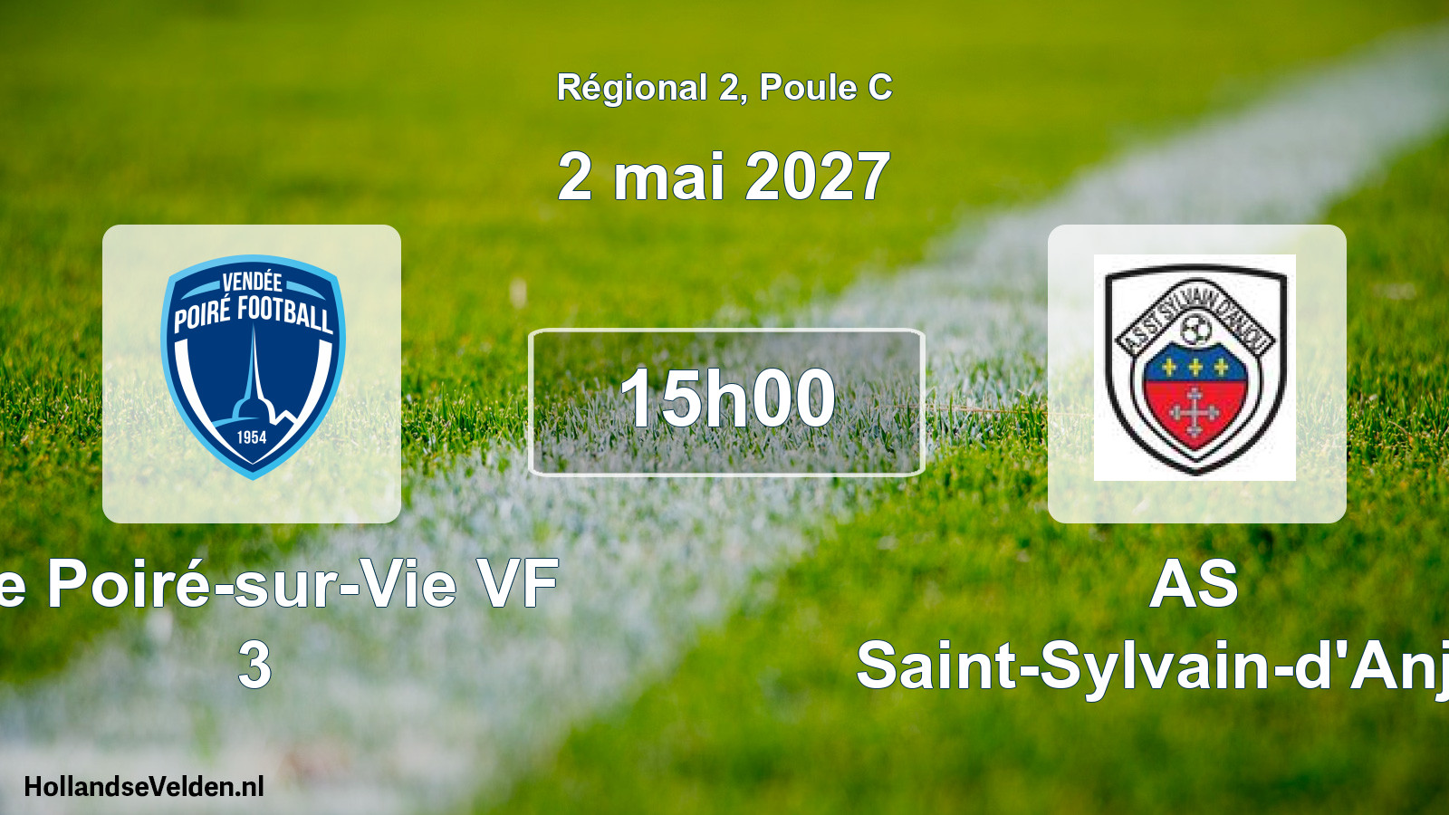 Match programmé: Le Poiré-sur-Vie VF 3 - AS Saint-Sylvain-d'Anjou (2 mai 2027)