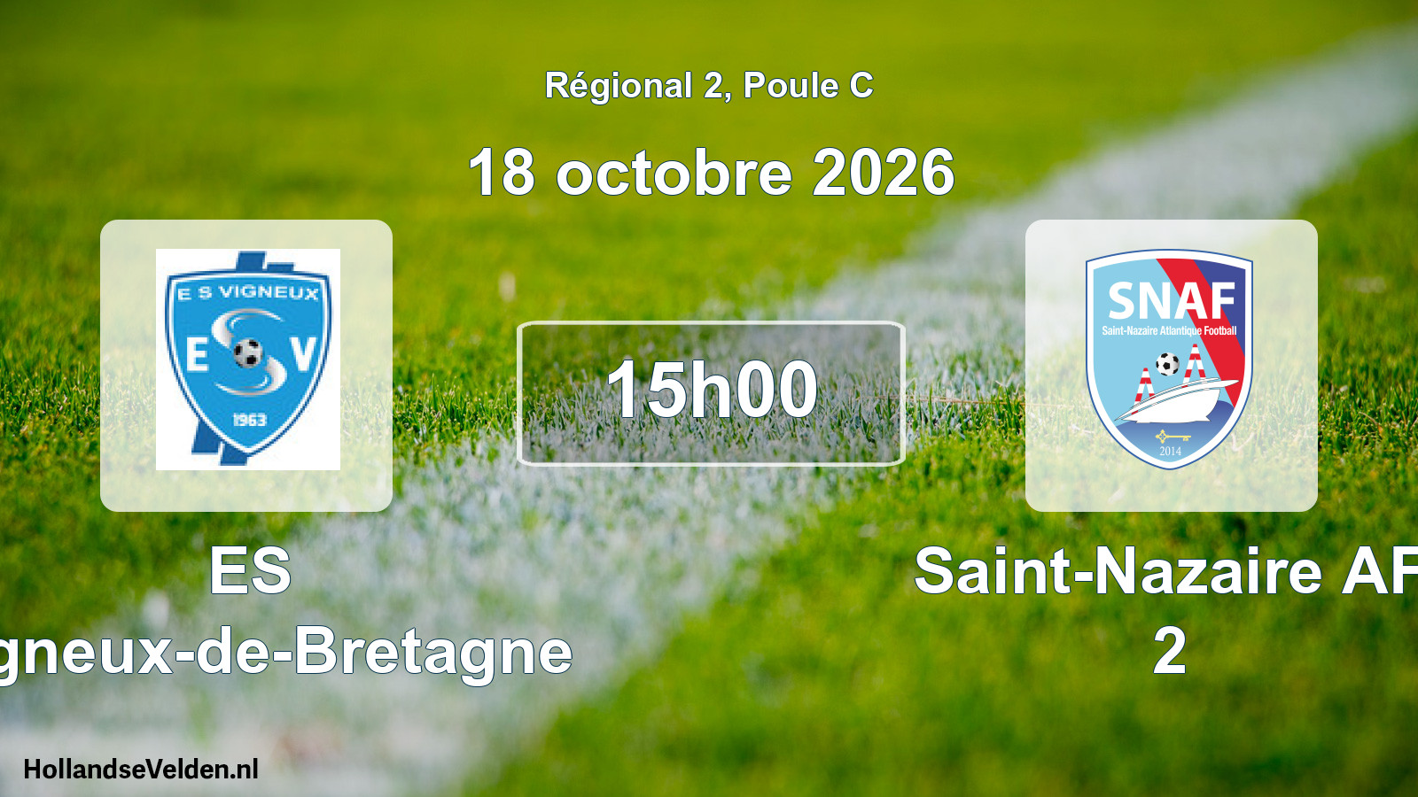 Scheduled Match: ES Vigneux-de-Bretagne - Saint-Nazaire AF 2 (18 October 2026)