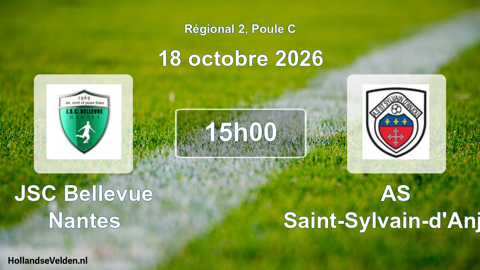 Scheduled Match: JSC Bellevue Nantes - AS Saint-Sylvain-d'Anjou (18 October 2026)