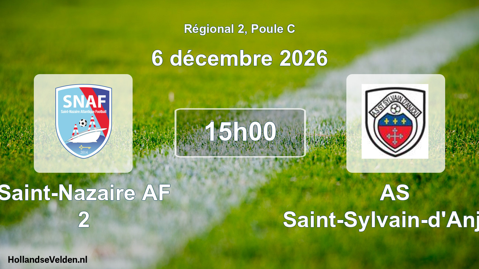 Scheduled Match: Saint-Nazaire AF 2 - AS Saint-Sylvain-d'Anjou (6 December 2026)