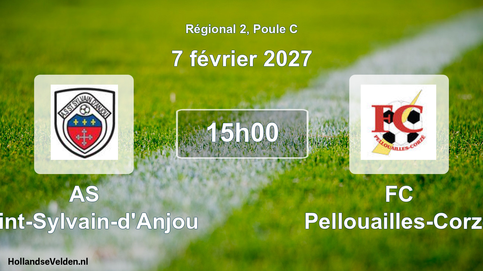Geplande wedstrijd: AS Saint-Sylvain-d'Anjou - FC Pellouailles-Corzé (7 februari 2027)