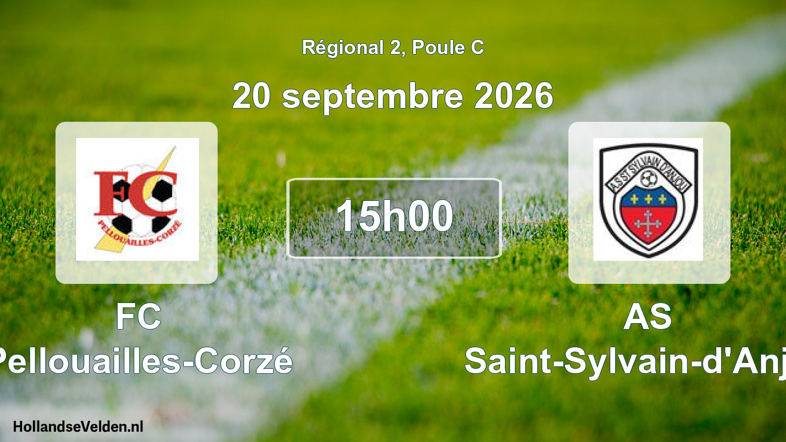 Scheduled Match: FC Pellouailles-Corzé - AS Saint-Sylvain-d'Anjou (20 September 2026)
