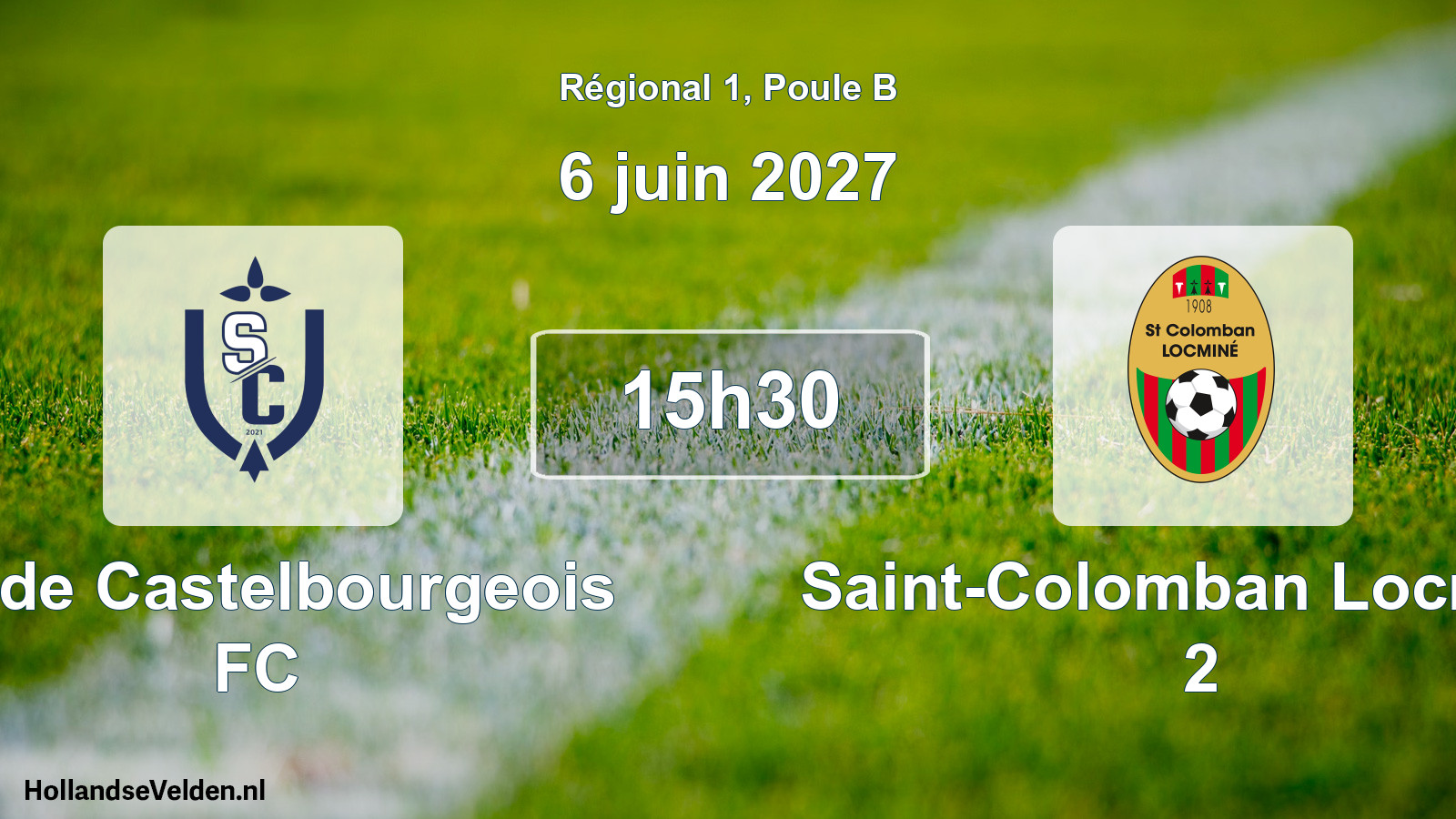 Scheduled Match: Stade Castelbourgeois FC - Saint-Colomban Locminé 2 (6 June 2027)