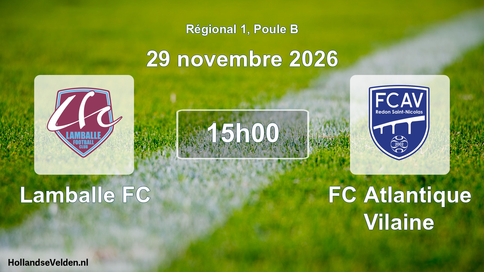 Scheduled Match: Lamballe FC - FC Atlantique Vilaine (29 November 2026)