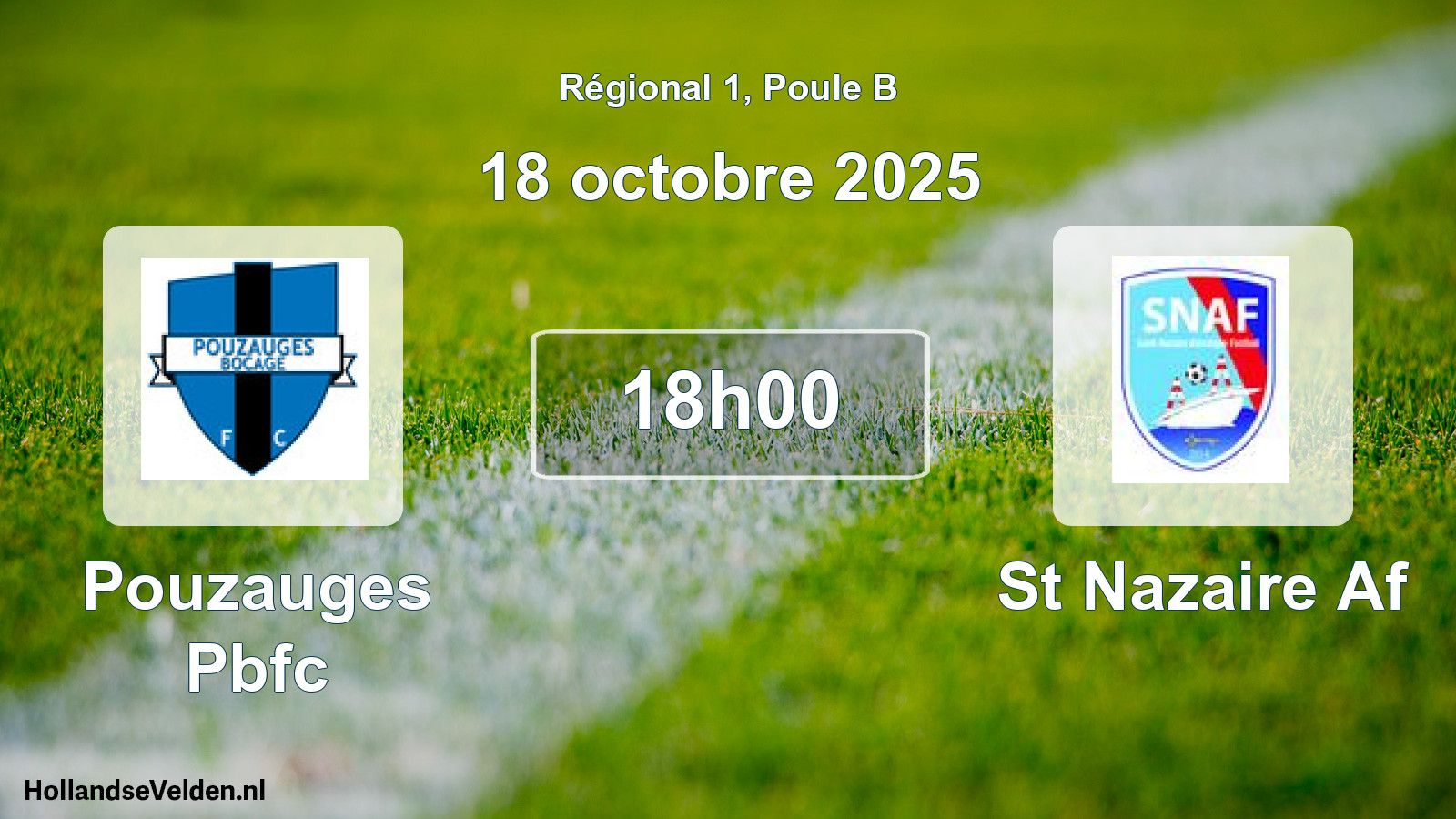 Scheduled Match: Pouzauges Pbfc - St Nazaire Af (18 October 2025)