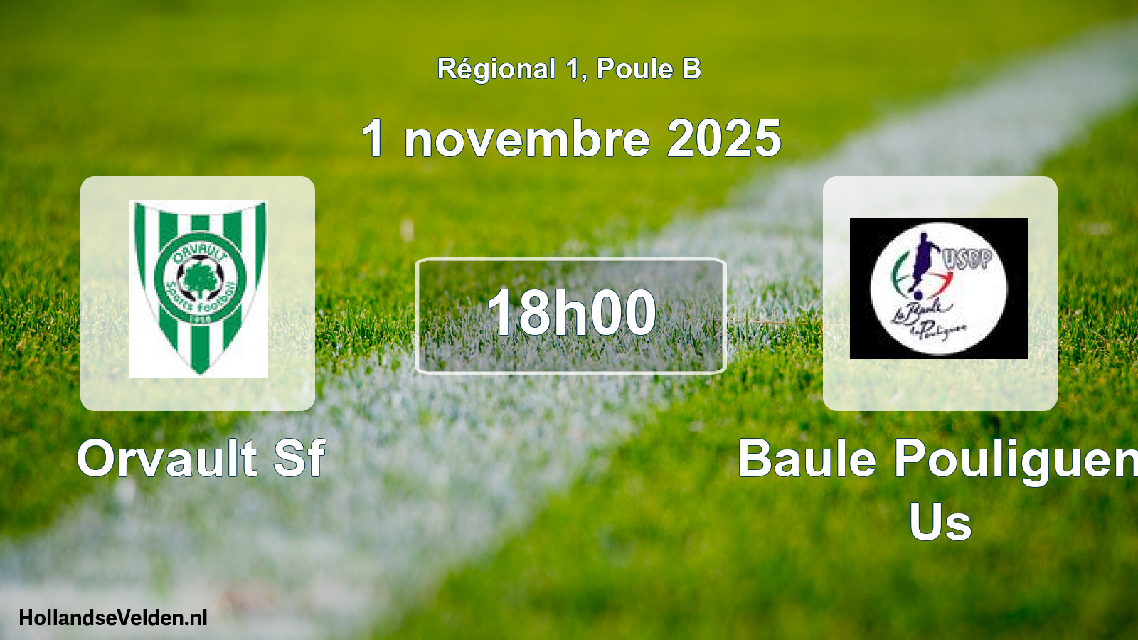 Geplande wedstrijd: Orvault Sf - Baule Pouliguen Us (1 novembre 2025)