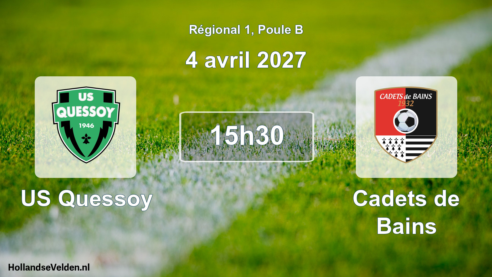 Scheduled Match: US Quessoy - Cadets de Bains (4 April 2027)