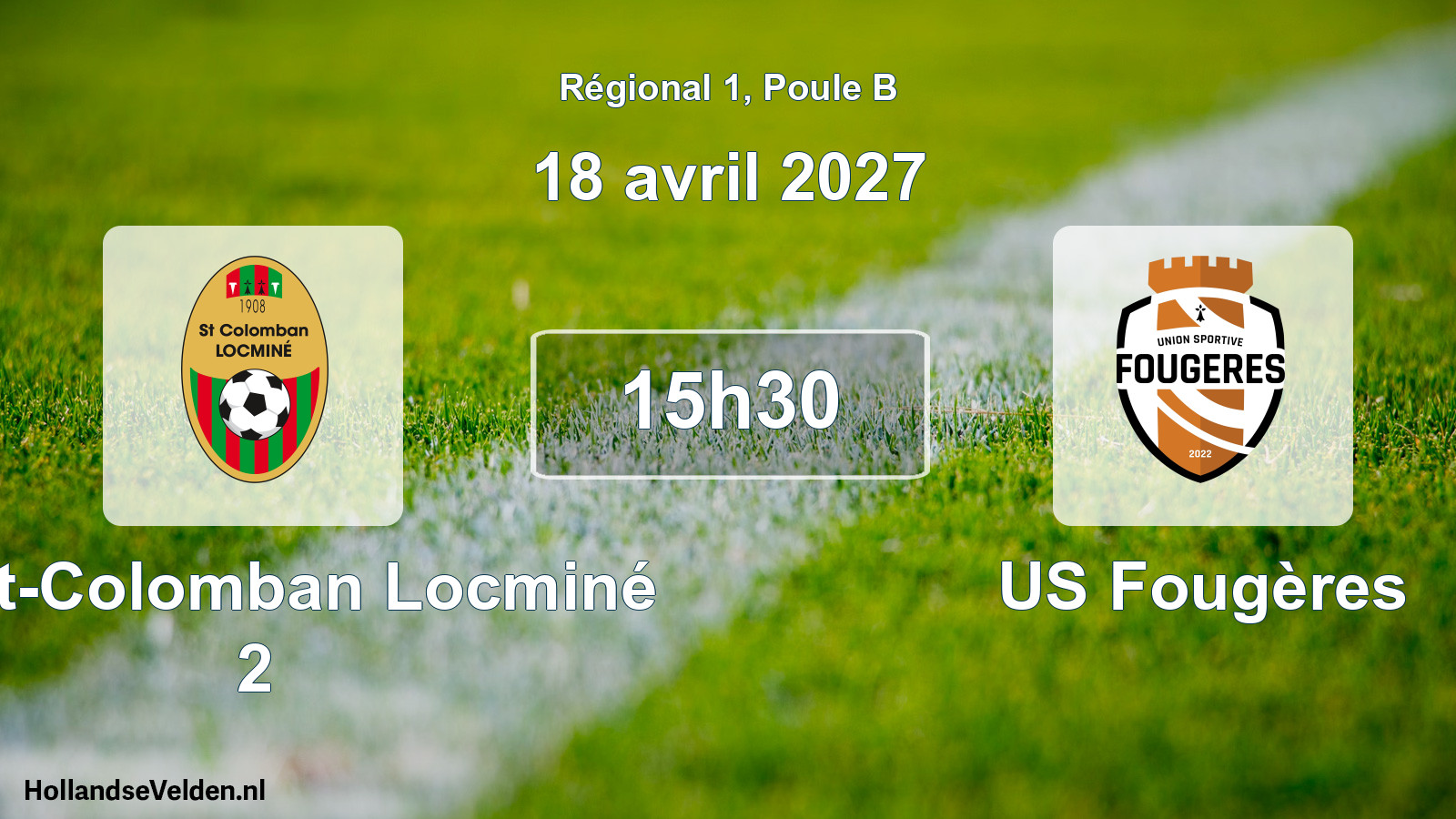 Scheduled Match: Saint-Colomban Locminé 2 - US Fougères (18 April 2027)
