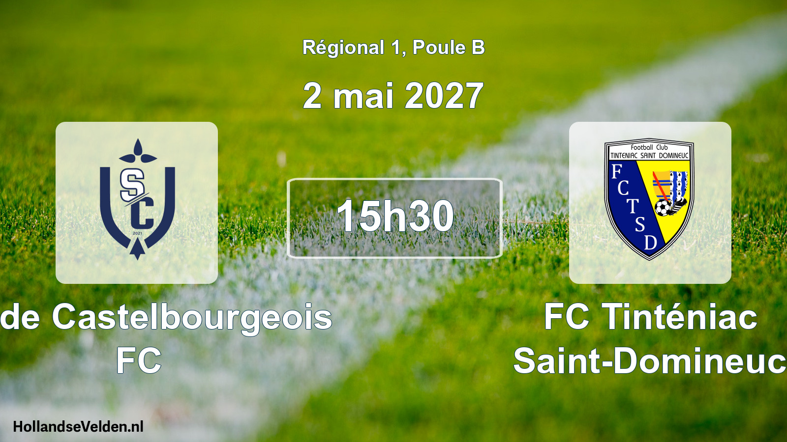Scheduled Match: Stade Castelbourgeois FC - FC Tinténiac Saint-Domineuc (2 May 2027)