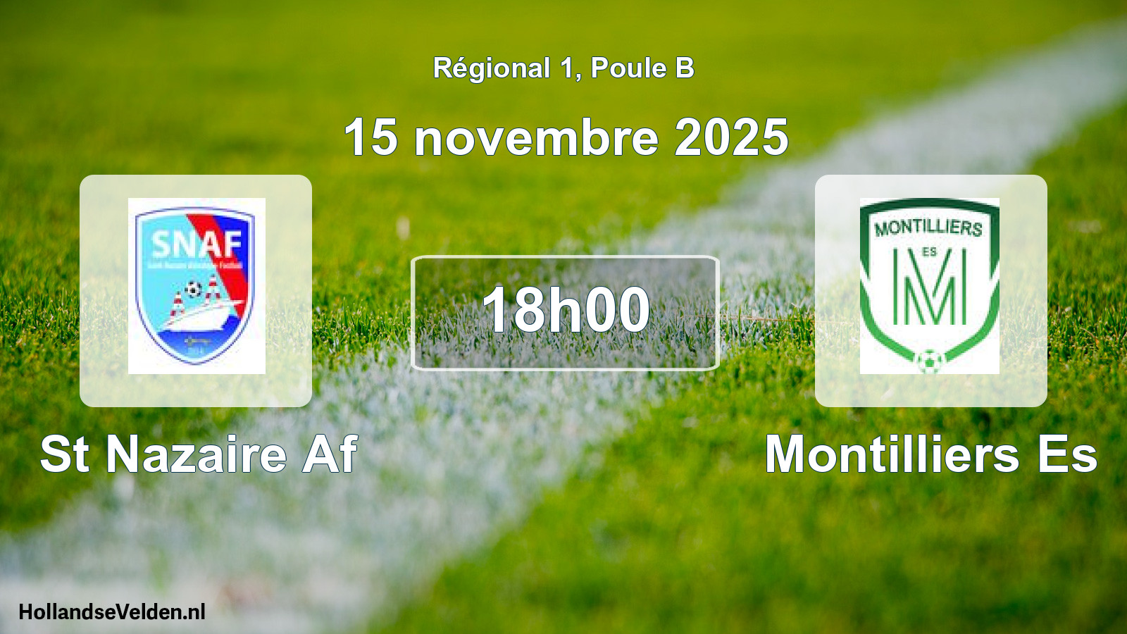 Geplande wedstrijd: St Nazaire Af - Montilliers Es (15 november 2025)