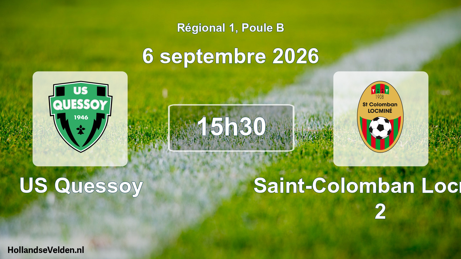Scheduled Match: US Quessoy - Saint-Colomban Locminé 2 (6 September 2026)