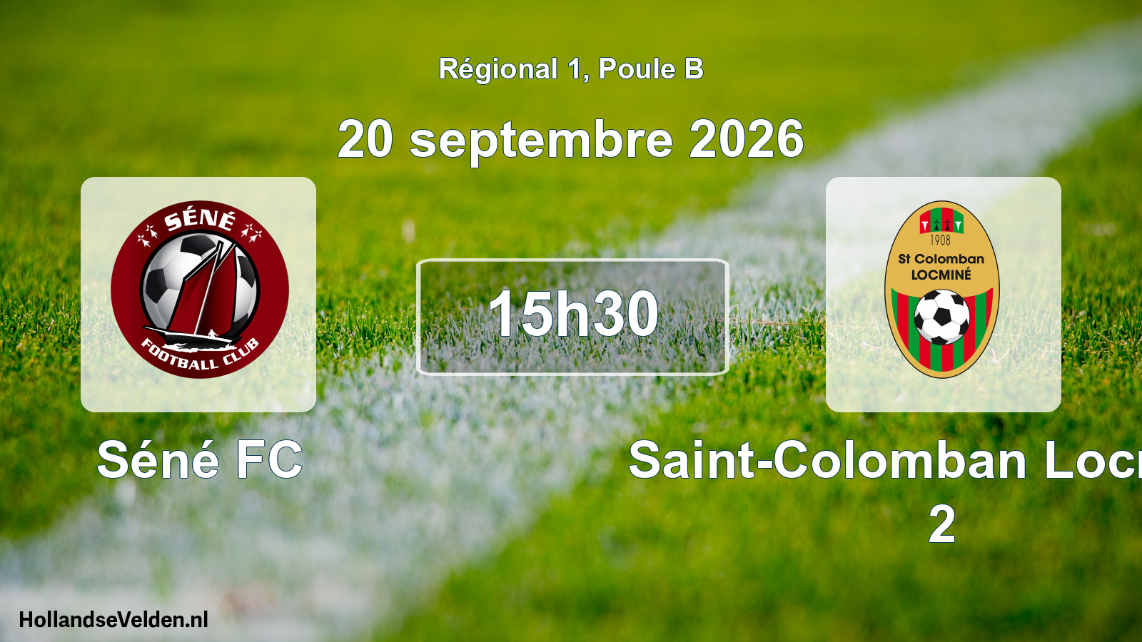 Geplande wedstrijd: Séné FC - Saint-Colomban Locminé 2 (20 september 2026)