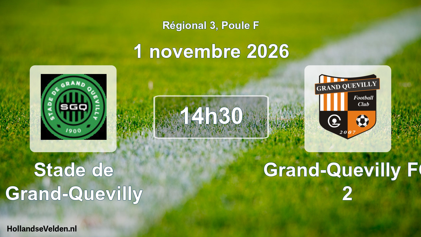 Scheduled Match: Stade de Grand-Quevilly - Grand-Quevilly FC 2 (1 November 2026)