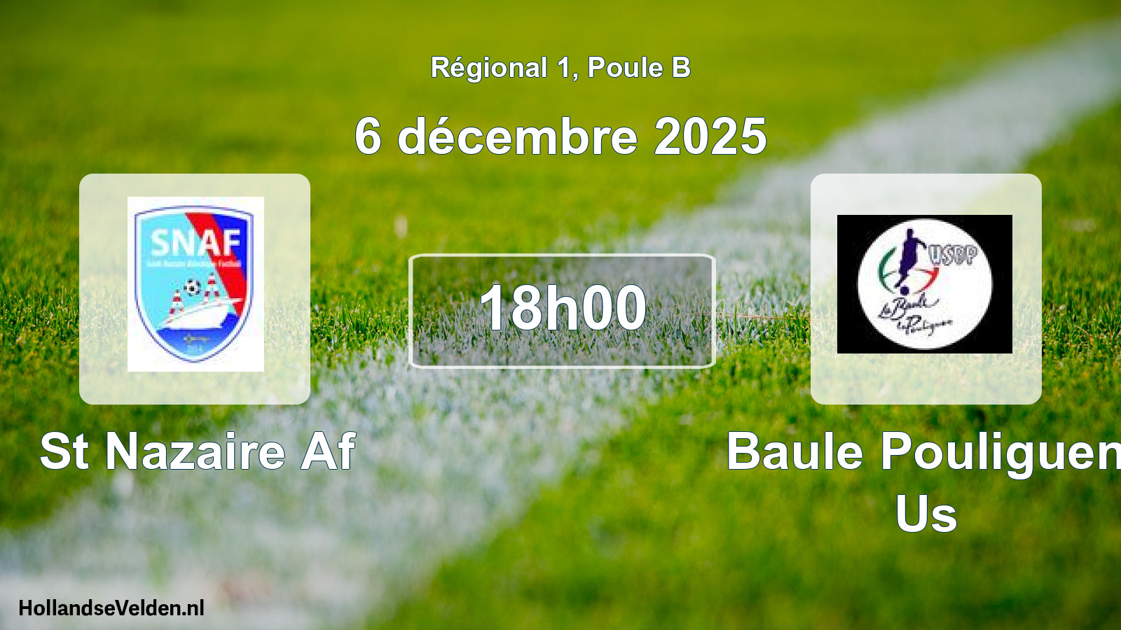 Geplande wedstrijd: St Nazaire Af - Baule Pouliguen Us (6 december 2025)