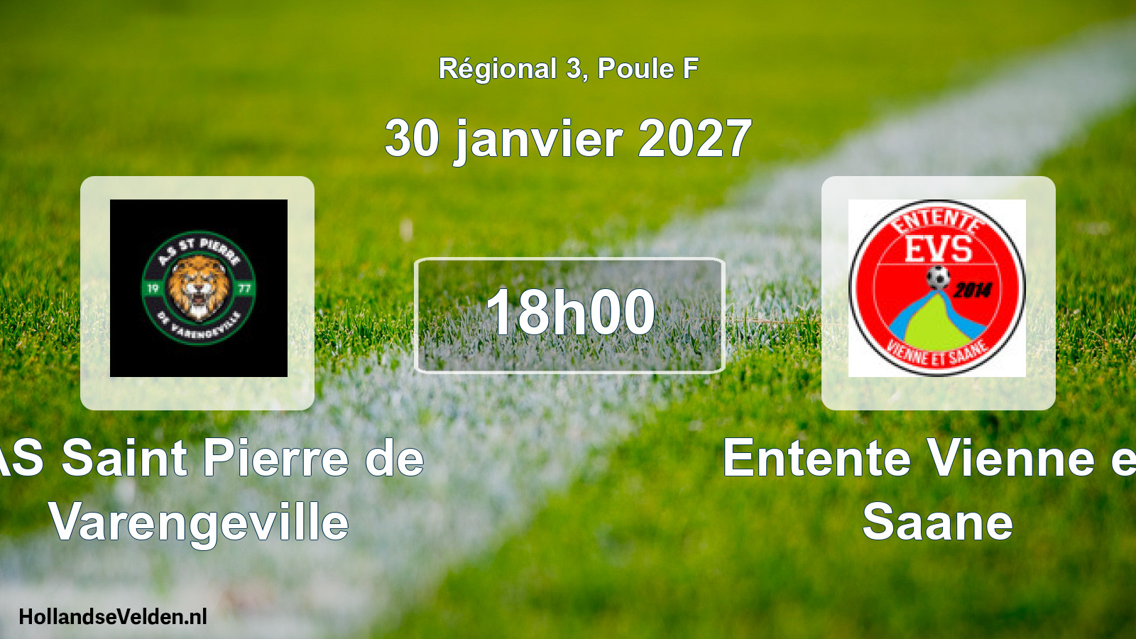 Scheduled Match: AS Saint Pierre de Varengeville - Entente Vienne et Saane (30 January 2027)